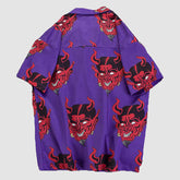 Camisa de verano con estampado de diablo